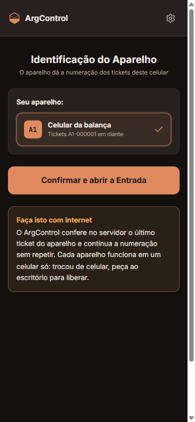 Identificação do Aparelho.