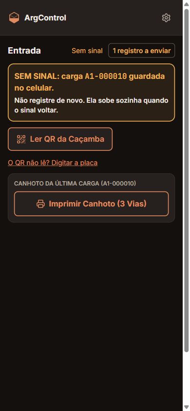 Sem sinal: a carga fica guardada no celular.